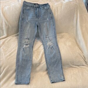 Hollister Light Blue Distressed Skinny Jeans